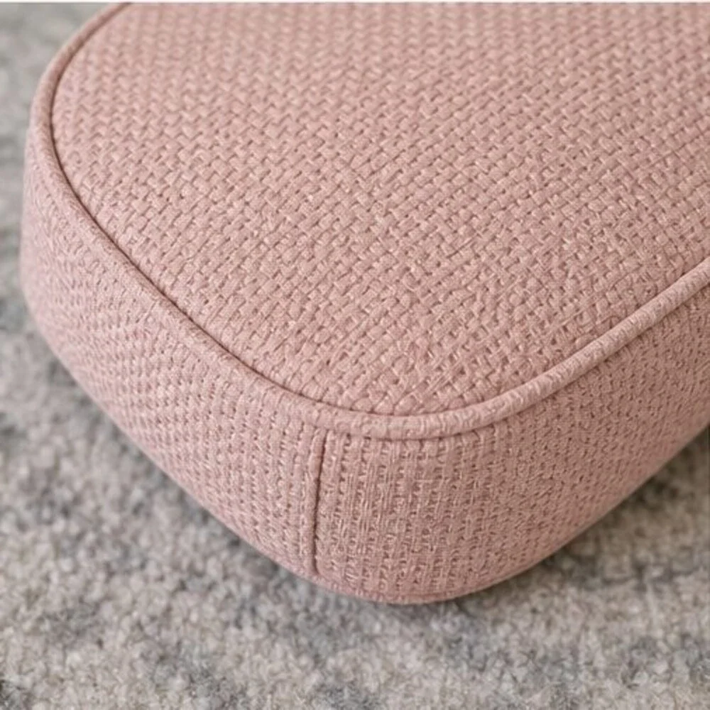 Blush Woven Crossbody Bag